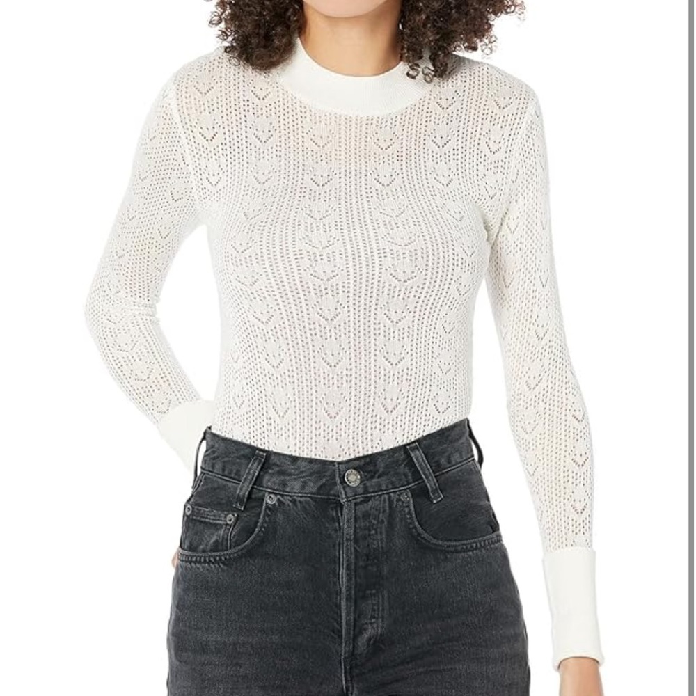 NWT Womens Free People Sunday Best Bodysuit French Vanilla color Size XS